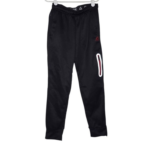 Boys Reebok Black Fleece Lined Jogger Pants Size M
