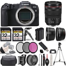 Canon EOS RP Mirrorless Camera 24-105mm f/4 L IS USM Lens 3 PC Filter 64GB