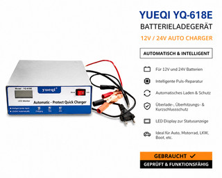 🔥 Yueqi YQ 618E Batterieladegerät 12V 24V Auto Charger Auktion #121247