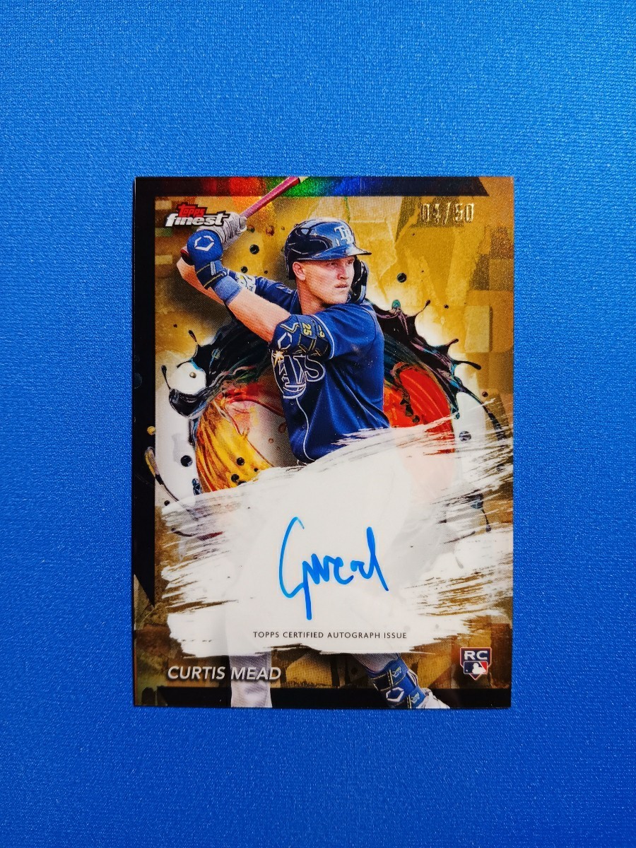 2024 Topps Finest - Finest Autographs Curtis Mead #FA-CME Gold Refractor /50
