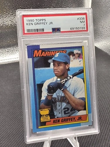 1990 Topps #336 Ken Griffey Jr RC PSA 7 NM