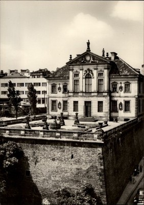 RPPC Palace Ostrogskich Warsaw Poland vintage postcard c363