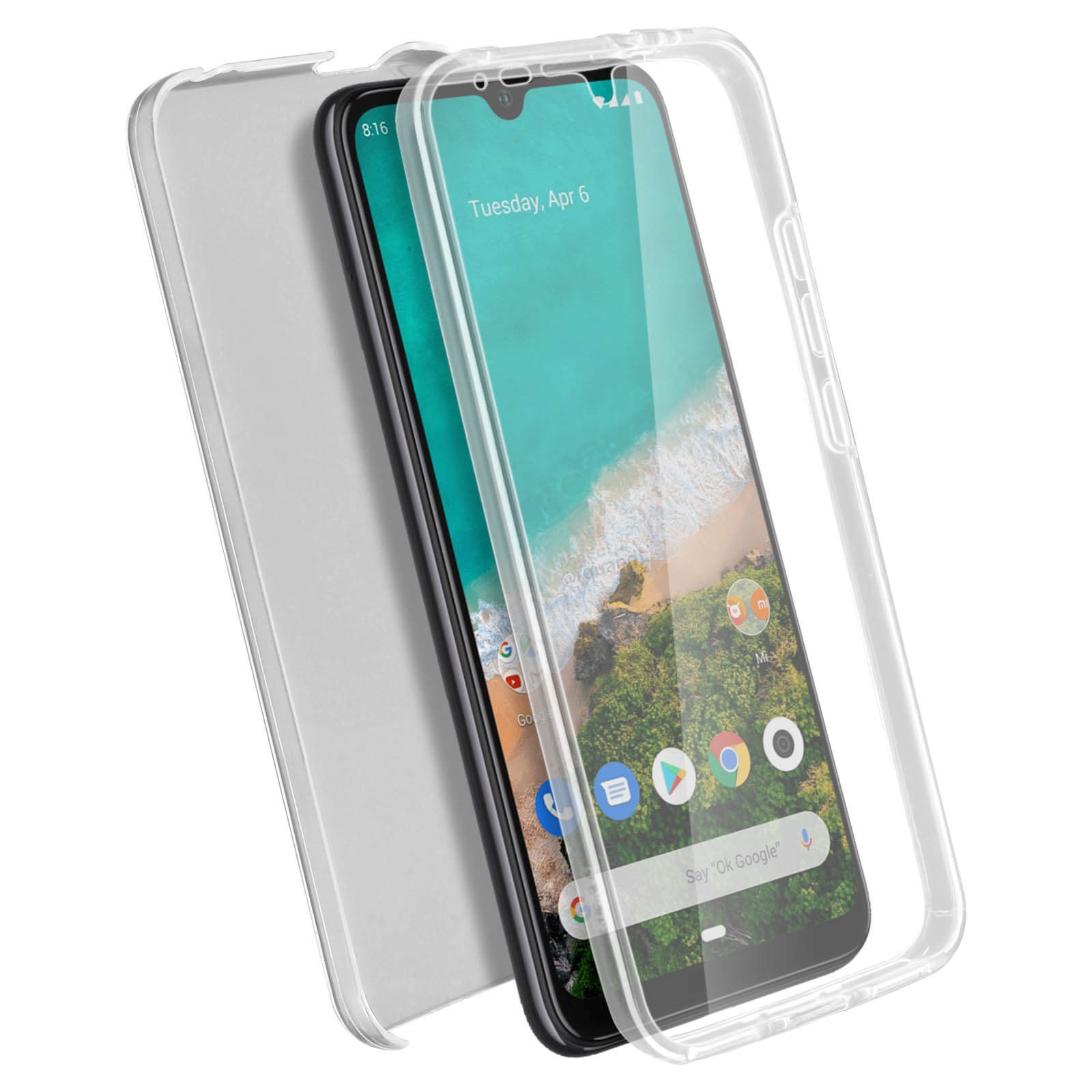 Coque Xiaomi Mi A3 intégrale transparente protection avant arrière silicone