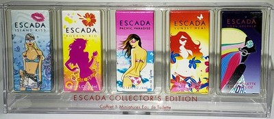 ESCADA COLLECTOR'S EDITION ~ 5 Mini Eau de Toilette Splash/Dab Perfumes ~ 4ml X5