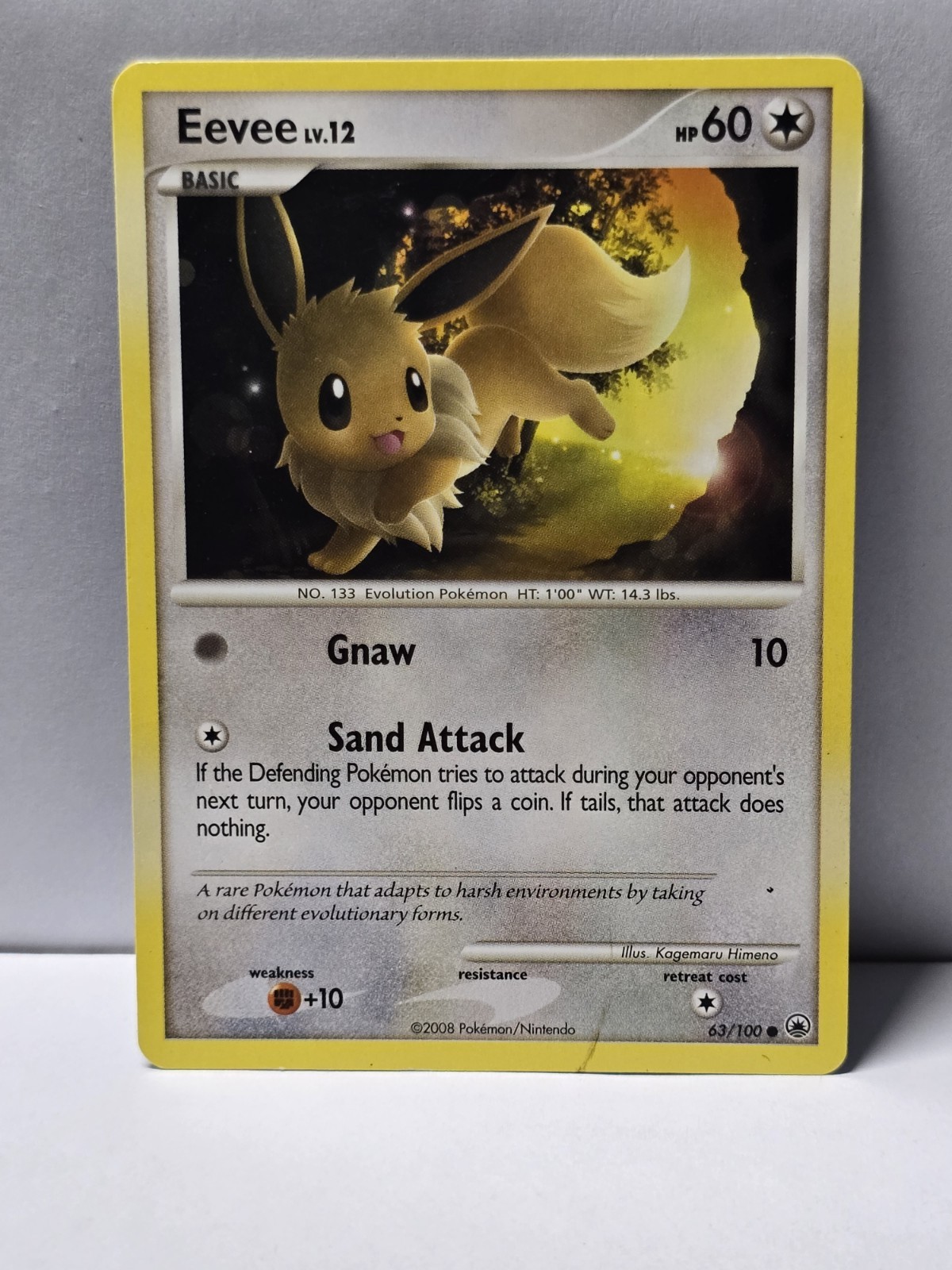 Eevee 63/100 Common Majestic Dawn Pokemon Lightly Played