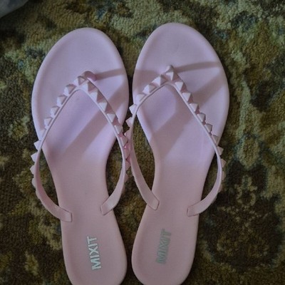 Mixit Light Pink Pyramid Stud Sandals Size 9