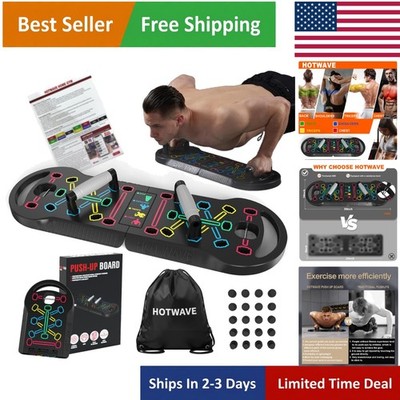 Maximize Workouts with 600lbs Capacity Push Up Fitness Board - 20 Configurations
