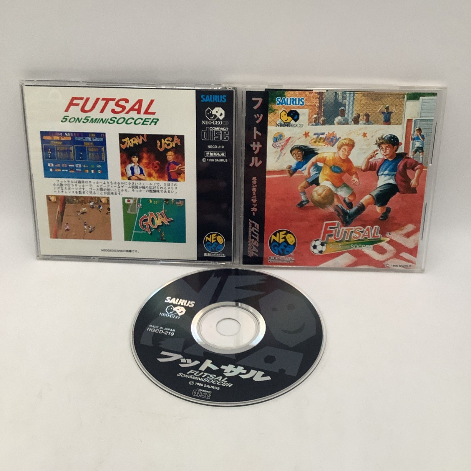 [ NGCD ] FUTSAL - 5 on 5 Mini Soccer - SNK Neo Geo CD - JAPAN - PLEASURE GOAL