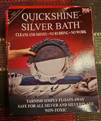 QuickShine Silver Bath Tarnish Remover Silver Cleaning Powder Non Toxic