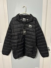 NWT Black Zipper Front Puffer Jacket with MGM...