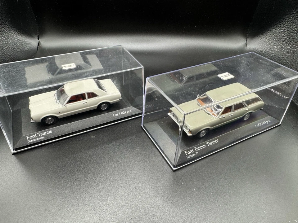 Ford Taunus coupè e Familiare  Minichamps  scala 1/43,  prima serie rare in box  - Immagine 3 di 4