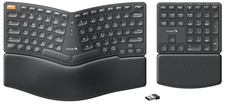 ProtoArc Wireless Ergonomic Keyboard, EK04 2.4GHz Wireless Ergo Keyboard Black