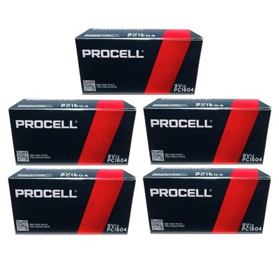 60 Duracel Procell 9V Alkaline Batteries (PC1604, 6LR61) Exp 2030