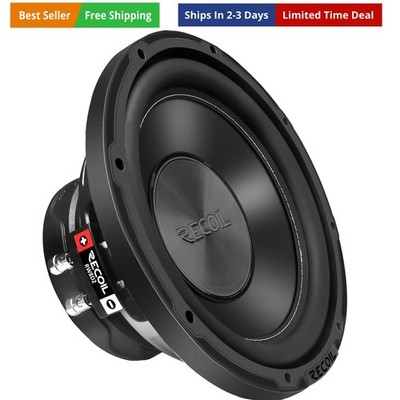 Echo Series 8 Inch 400 Watts Power Dual 2 Ohm Voice Coil, 2'' Black-Coated 4 L...