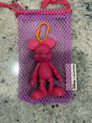NEW Baublebar x Disney Mickey Mouse Bag Charm Hot Pink Mesh Pouch