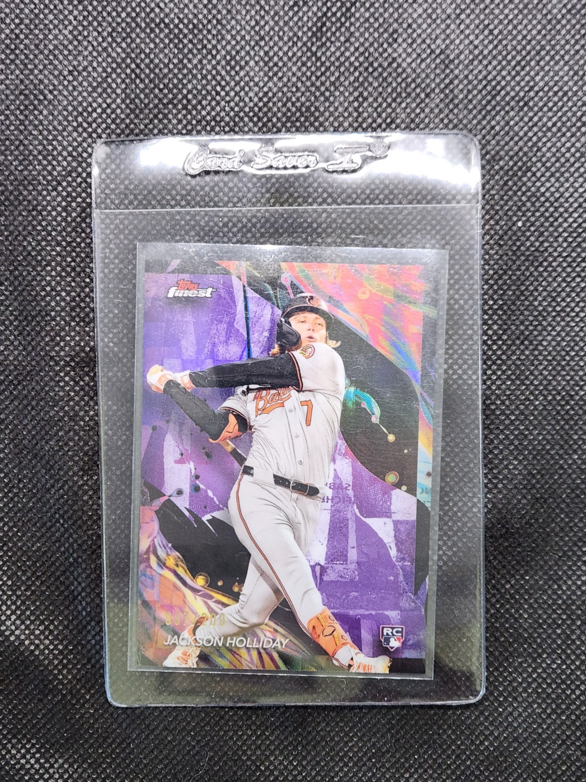 2024 Topps Finest - Uncommon Jackson Holliday #162 Purple Refractor /200 (RC)