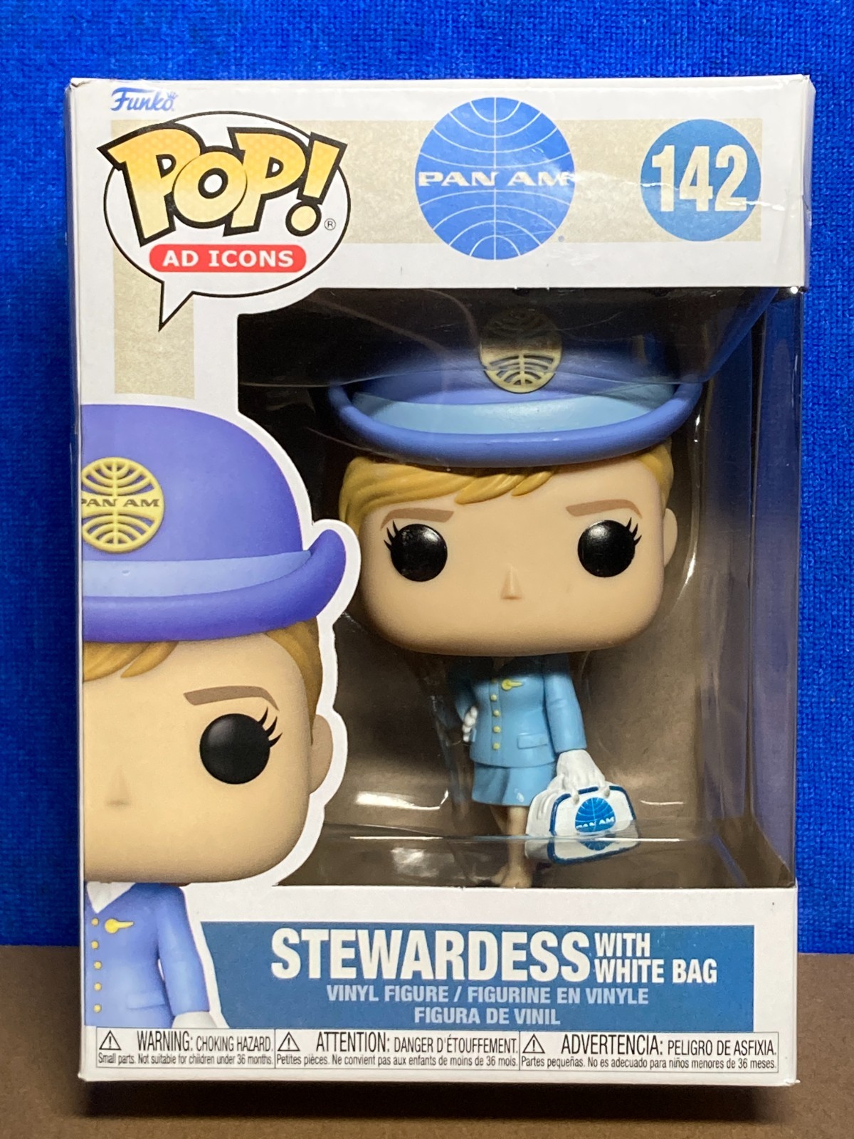 Funko Pop Ad Icons Pan Am 142 Stewardess With White Bag