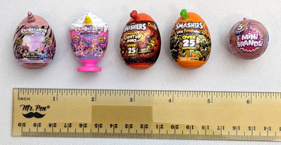 Lot of 5 Zuru Mini Brands Toy Replicas of Smashers Rainbocorns