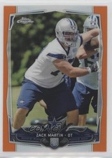 2014 Topps Chrome Retail Orange Refractor Zack Martin #207 oh4