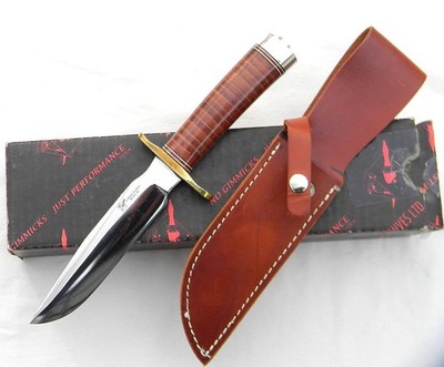 Blackjack Effingham IL USA Classic Blades Model 5 carbon steel, orig sheath; NIB