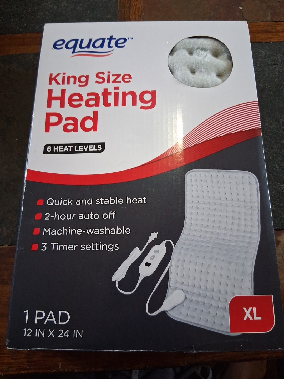 12 X 24" Xl  6 Heat Settings Machine Washable