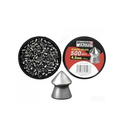 Boite de plombs à tête pointue 4.5mm par 1 - Photo 1/2