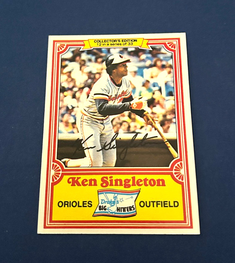 1981 Topps Baseball Drakes Big Hitters Ken Singleton #12 Set Break NM