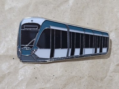 Nottingham NET Alstom Citadis 302 Tram Enamel Brooch Pin Train Badge