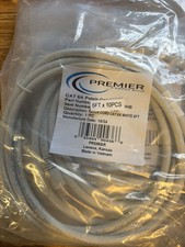 10 pack of 6ft cat 6 patch cables ethernet pt-cat6a-06-whb S11