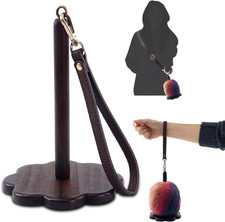 Portable Wrist Yarn Holder for Crocheting Wooden Yarn Ball Holder with Wristband