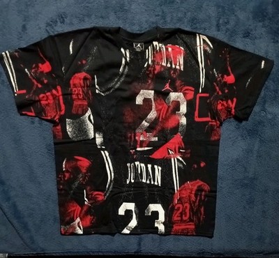 Y2K Jordan Men's AOP t-shirt All Over Print Nike Air Micheal XL NWT
