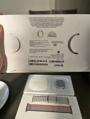 Apple Watch Ultra 2 Titanium Case 49mm Silver Ocean Band
