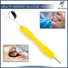 Dental Mouth Mirror #4 Handle Oral Examination Tooth Inspection Hygiene Margalla