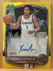 Xaivian Lee 2025-26 Bowman - 1st Chrome Yellow Auto /75 - Florida #CPA-XL