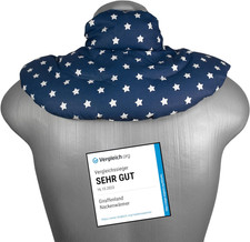 Cuscino Del Collo, Stelle Blu. Cuscino Termico Con Noccioli Di Ciliegia, Terapia