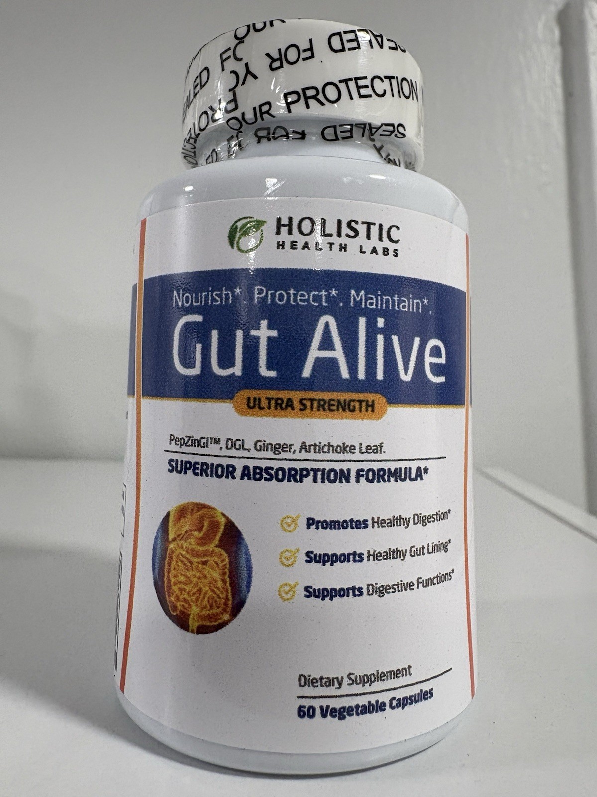 Holistic Health Labs Gut Alive Ultra Strength Capsules 60
