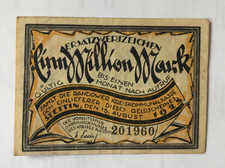 Notgeld Szczecin na Pomorzu, Szczecin, 1 milion marek z 15 sierpnia 1923, Randow 12