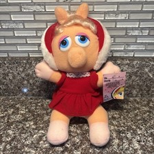 Vintage 1988 McDonalds Jim Henson's Baby Plush Muppet Miss Piggy Cute With Tags