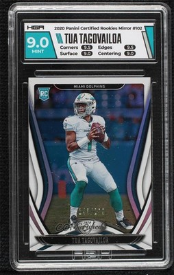 2020 Certified Rookies Mirror 143/299 Tua Tagovailoa #102 Rookie RC 1ia0