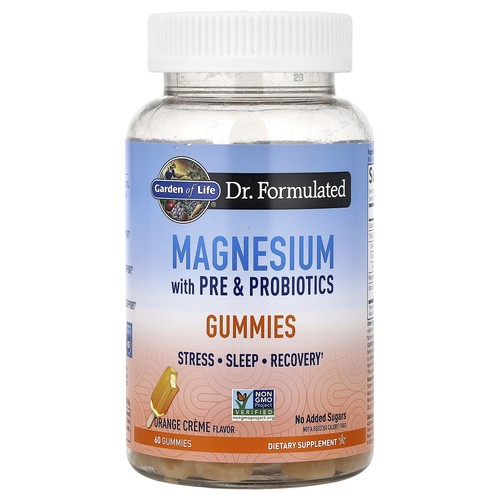 Magnesium with Pre & Probiotics Gummies, Orange Creme, 60 Gummies