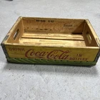 Vintage Wooden Soda Crate Coca Cola Wood Coke Box Yellow  1967 Durabilt Case