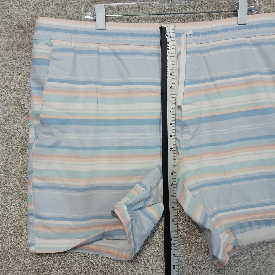 Pantalones Cortos George Para Hombre 2XL Pastel Rayas Cordón Informal Cómodo Bolsillos Verano Foto 4 de 4