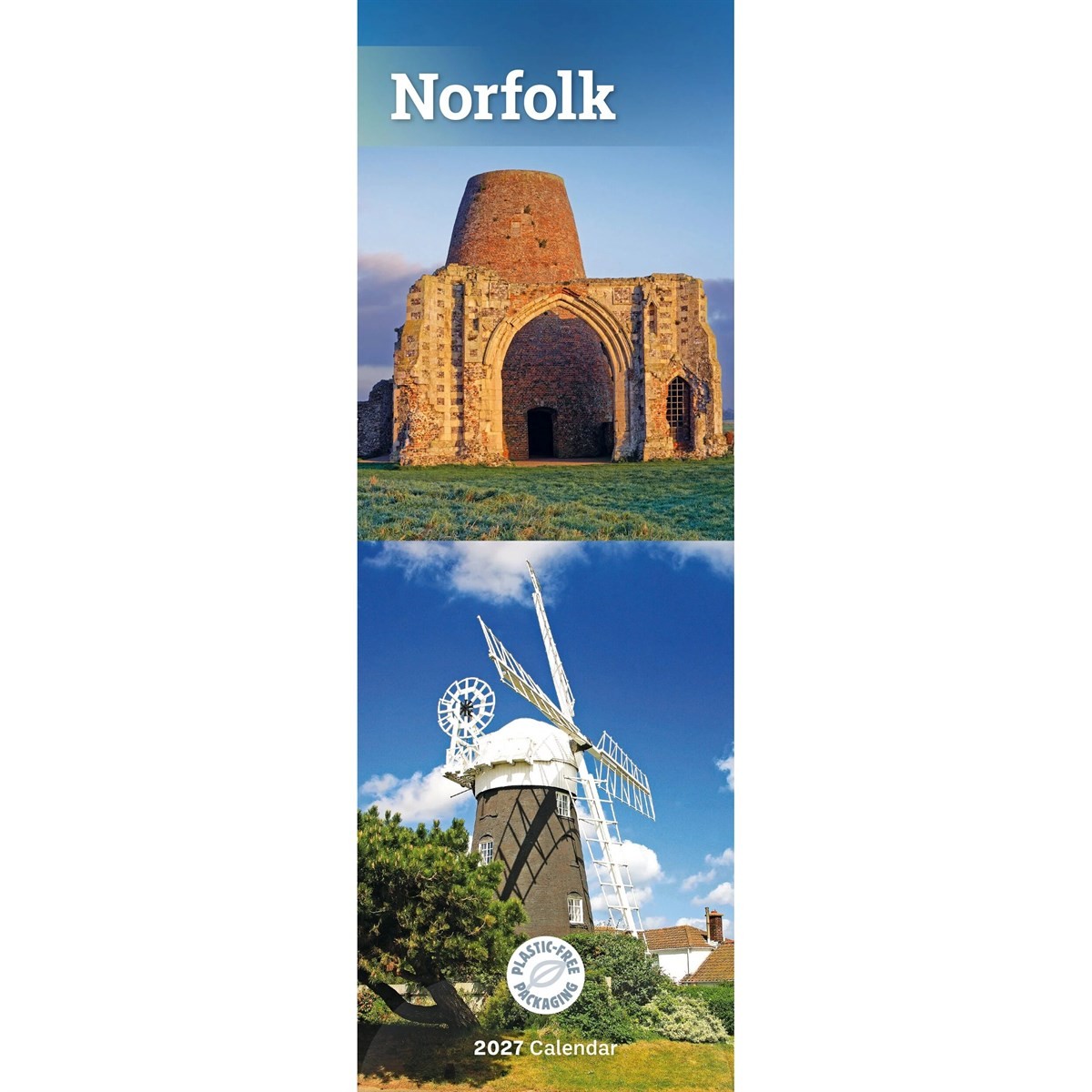 Norfolk Slim Calendar 2027, Wall Calendars, Month To View, Travel, Gift