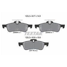 Satz Bremsbeläge Bremsklötze hinten für Honda Civic IX FK | 24137722