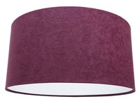 Dekorative Pendelleuchte Stoff Schirm Velours Optik Ø50Cm Wohnzimmer HäNgelampe