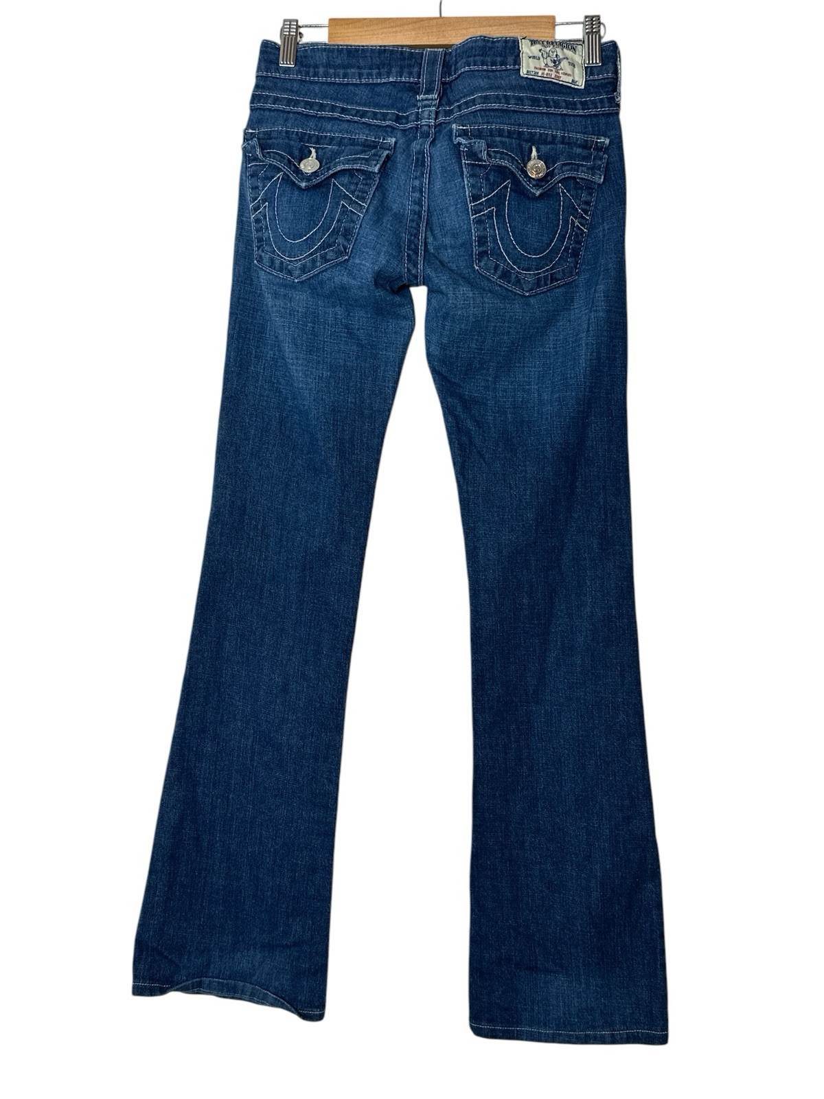 True Religion Jeans Women Size 27 Stretch Boot Cut Skinny Rodeo Cowgirl Low Rise