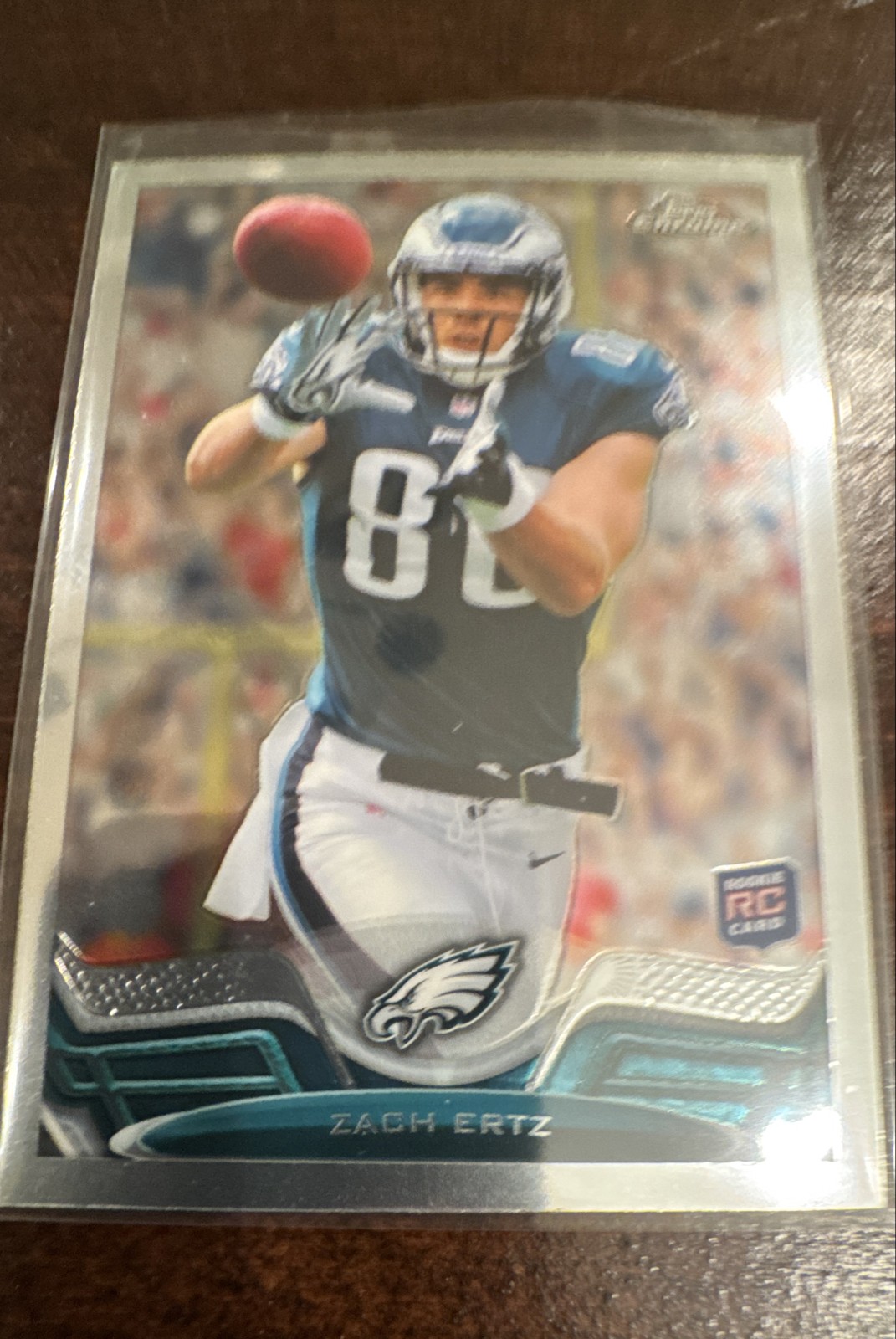 2013 Topps Chrome - Zach Ertz #76 Catching Ball (RC)