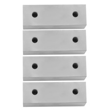 2 Pack Vise Jaws 6 2 2" Aluminum Machined Soft Jaws For 6" Vise 4 Jaws