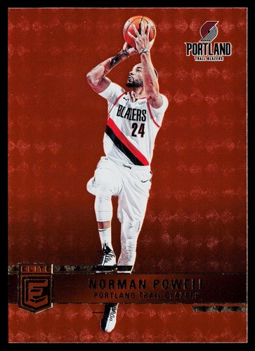 Blazer da trail Norman Powell 2021-22 Donruss Elite arancione Portland - Foto 1 di 2