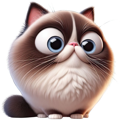 XXL 18X18 Autoaufkleber Ragdoll Katze Wetterfester Vinyl Sticker
